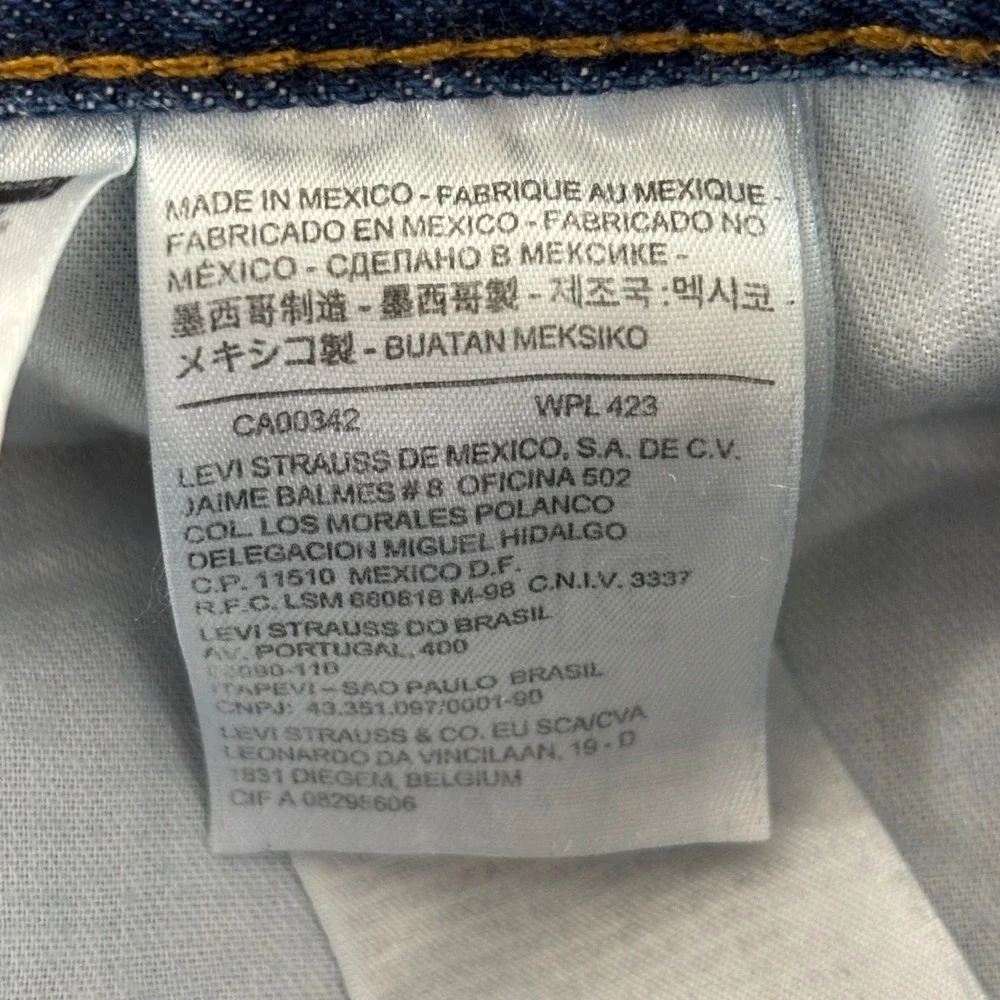 Levi's 550 Relaxed Fit Jeans Mens 44x30 Straight Leg Medium‎ Wash 01550-4891